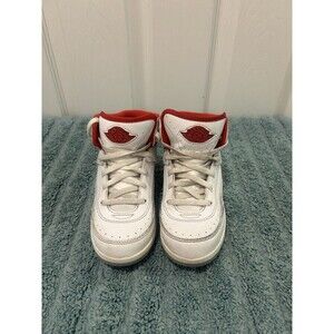 Nike Air Jordan 2 Retro White Red Toddler Shoes Size 13C DQ8564-101